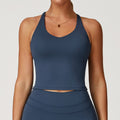 CORA Crafted Sleeveless Top - Navy