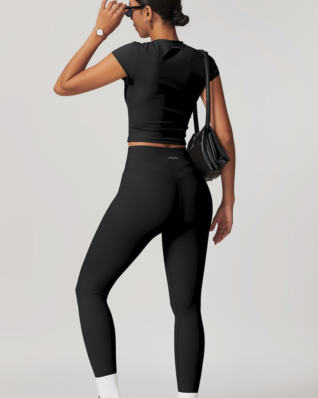 CORA Crafted Short Sleeve Top - Navy