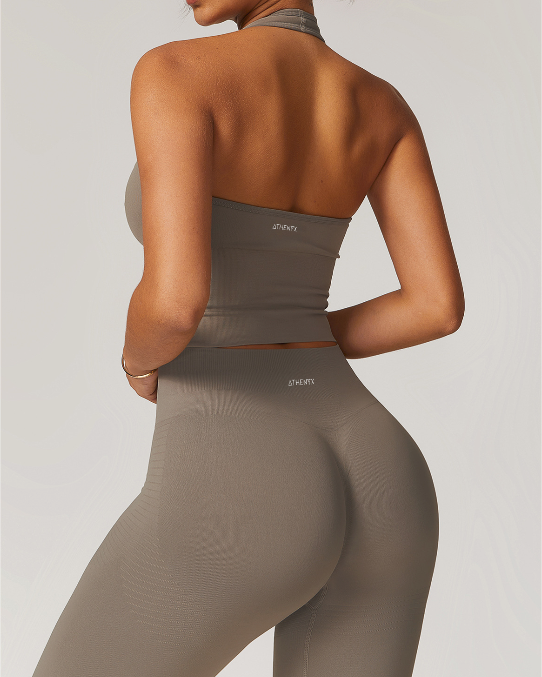 HERA Built-In Crop Top - Stone