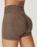 ATHENA Scrunch Bum Shorts - Brown