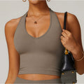 HERA Built-In Crop Top - Stone