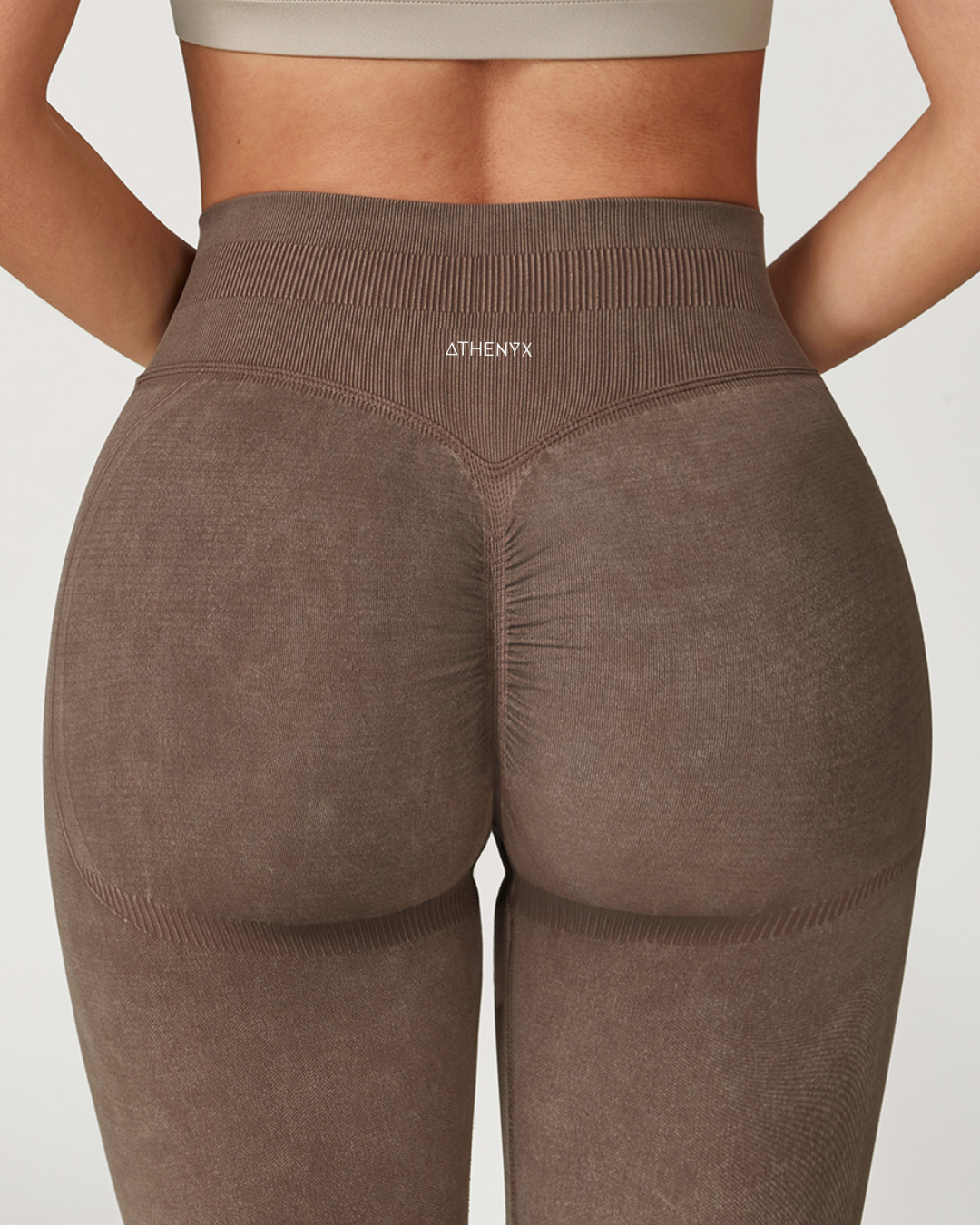 ATHENA Scrunch Bum Leggings - Brown