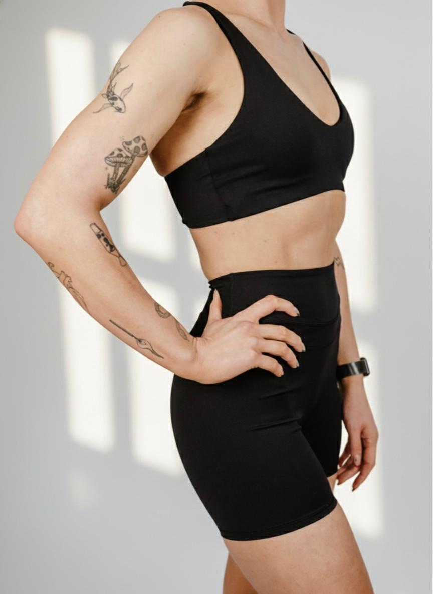 ATHENYX CORA Sports Bra - Supportive - Black