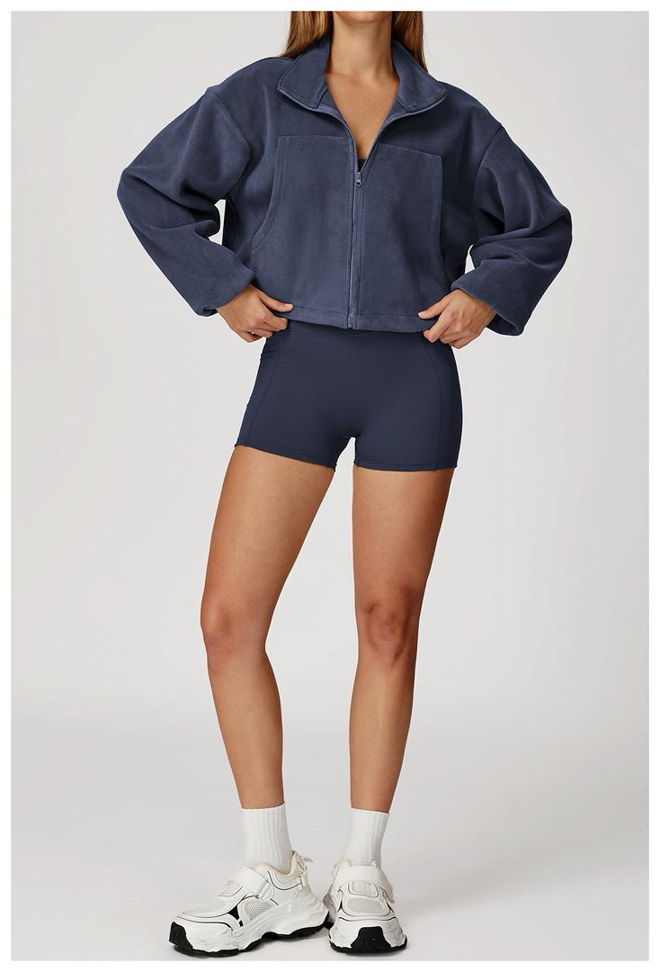 HERA Crop Jacket - Navy