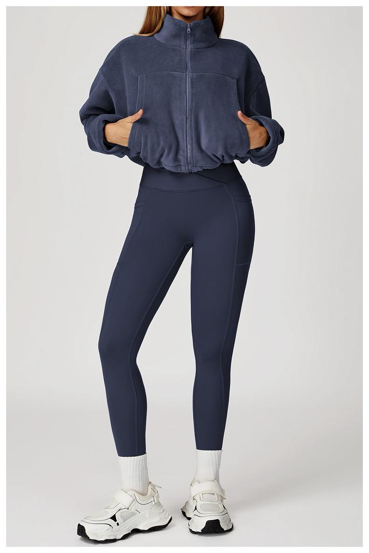 HERA Crop Jacket - Navy