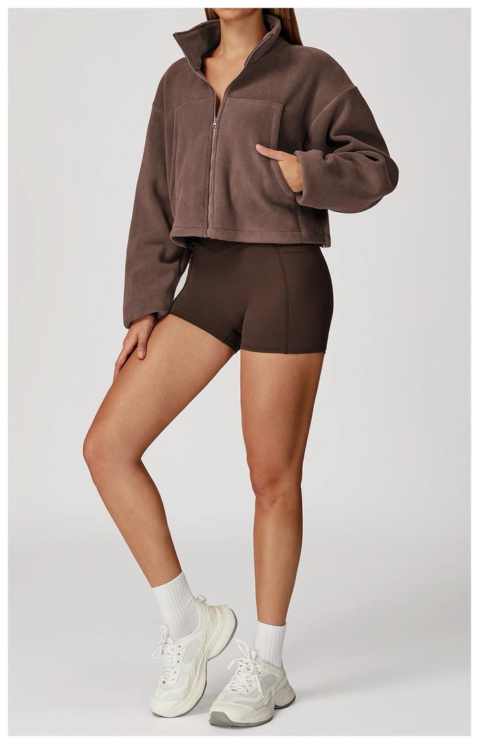 HERA Crop Jacket - Brown